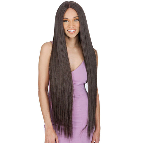 Chade Magic Lace Human Hair Blend 13x4 HD Lace Front Wig - MLFHS40 STRAIGHT