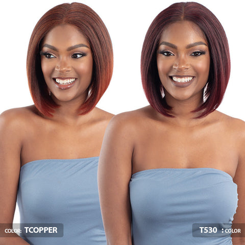 Model Model Miss Divine Human Hair Blend Glueless HD Lace Front Wig - GAIA