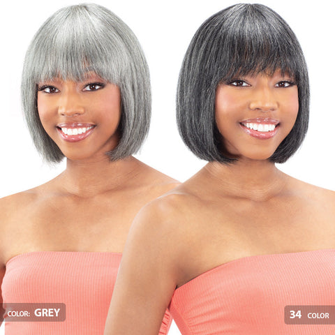 Model Model Premium Nude Brazilian Natural 100% Human Hair Full Wig - LENORA