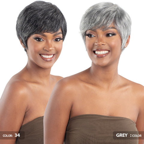 Model Model Nude Premium Brazilian Natural 100% Human Hair Full Wig - ROMINA