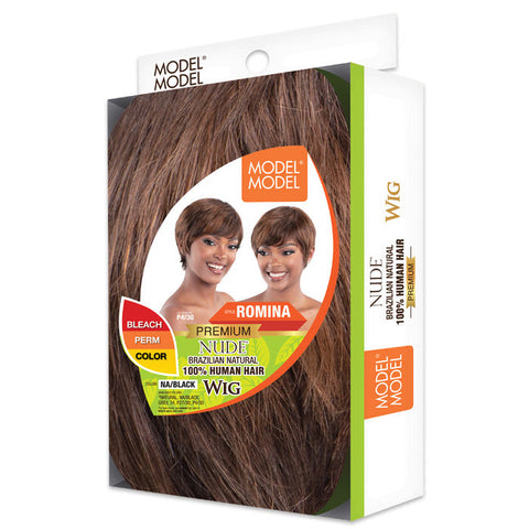 Model Model Nude Premium Brazilian Natural 100% Human Hair Full Wig - ROMINA
