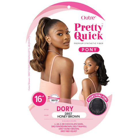Outre Pretty Quick Drawstring Ponytail - DORY 16"