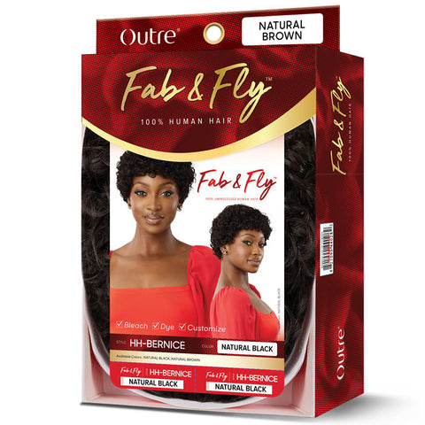 Outre Fab & Fly 100% Unprocessed Human Hair Full Wig - HH-BERNICE
