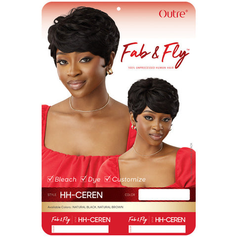Outre Fab & Fly 100% Unprocessed Human Hair Full Wig - HH-CEREN
