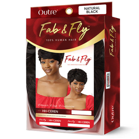 Outre Fab & Fly 100% Unprocessed Human Hair Full Wig - HH-CEREN