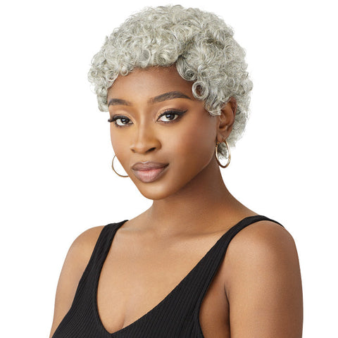 Outre Fab & Fly Gray Glamour 100% Human Hair Full Wig - HH-CARLIE