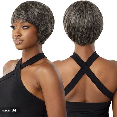 Outre Fab & Fly Gray Glamour 100% Human Hair Full Wig - HH-MURIEL