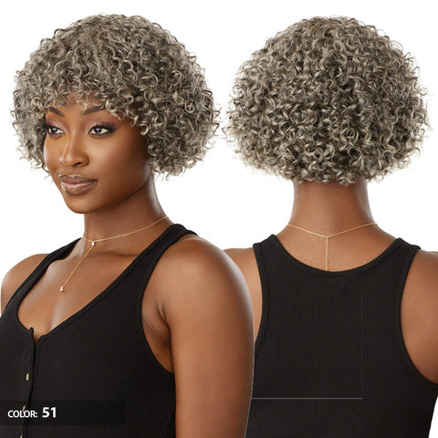 Outre Fab & Fly Gray Glamour 100% Human Hair Full Wig - HH-RANDY