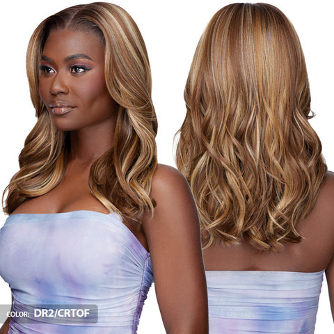 Outre Airtied Glueless Human Hair Blend 13x6 HD Lace Front Wig - LOOSE BODY WAVE 18" - 100% Fully Hand-Tied