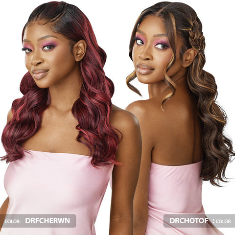 Outre Airtied Glueless Human Hair Blend 13x6 HD Lace Front Wig - HHB-NATURAL BODY WAVE 22"