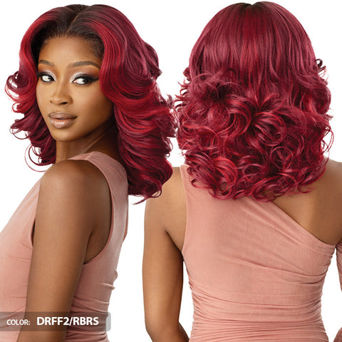 Outre Glueless Human Hair Blend 5X5 HD LACE CLOSURE WIG - HHB - BODY WAVE 16"