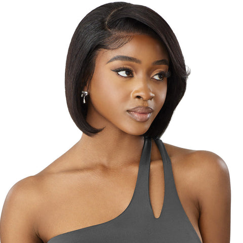 Outre My Tresses Black Label Premium 100% Unprocessed Human Hair HD 13x4 Lace Front Wig - HH-VIRGIN STRAIGHT BOB 10"