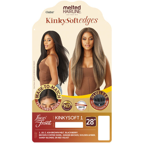 Outre Melted Hairline Kinky Soft Edges Glueless HD Lace Front Wig - KINKYSOFT 1