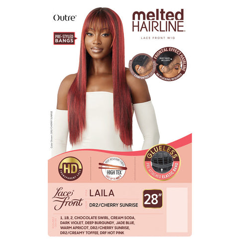 Outre Melted Hairline Glueless HD Lace Front Wig - LAILA - Pre-Styled Bangs