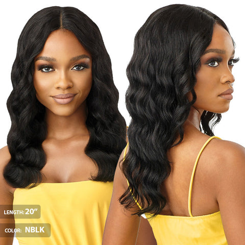 Outre 100% Unprocessed Human Hair Lace Part Wig - OCEAN BODY 16"/20"