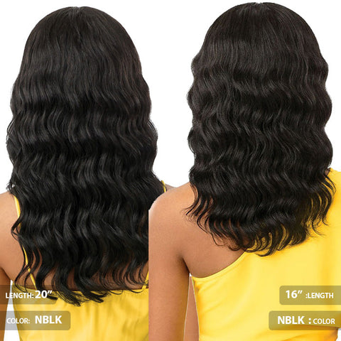 Outre 100% Unprocessed Human Hair Lace Part Wig - OCEAN BODY 16"/20"