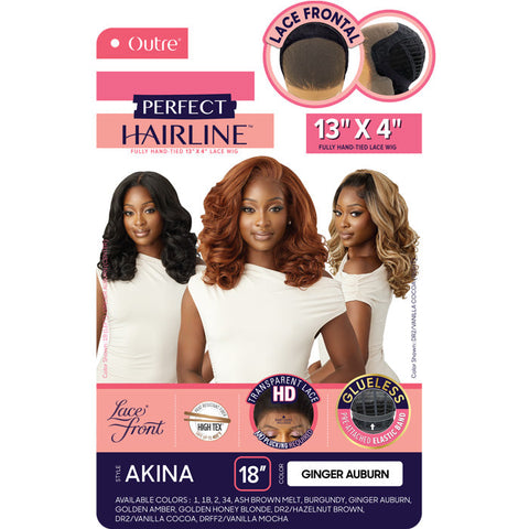 Outre Perfect Hairline Glueless Hand-Tied 13x4 HD Lace Front Wig - AKINA