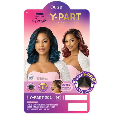 Outre Perfect Hairline Swoop Series Glueless 5" Deep Y-Part HD Lace Front Wig - Y-PART 201