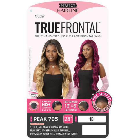 Outre Perfect Hairline True Frontal Glueless 13x6 HD Lace Front Wig - PEAK 705 - Widow's Peak