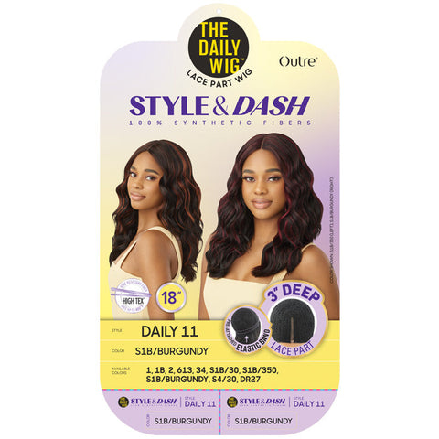 Outre The Daily Wig Style & Dash 3" Deep Lace Part Wig - DAILY 11