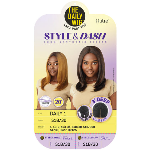 Outre The Daily Wig Style & Dash 3" Deep Lace Part Wig - DAILY 1