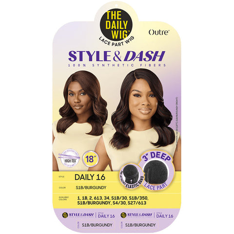 Outre The Daily Wig Style & Dash 3" Deep Lace Part Wig - DAILY 16
