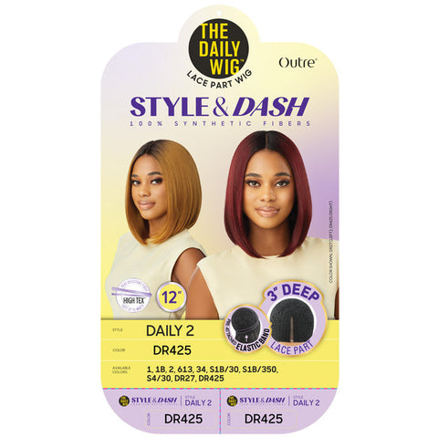 Outre The Daily Wig Style & Dash 3" Deep Lace Part Wig - DAILY 2