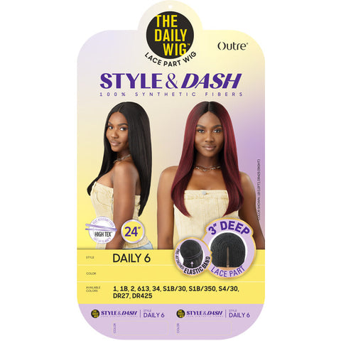 Outre The Daily Wig Style & Dash 3" Deep Lace Part Wig - DAILY 6