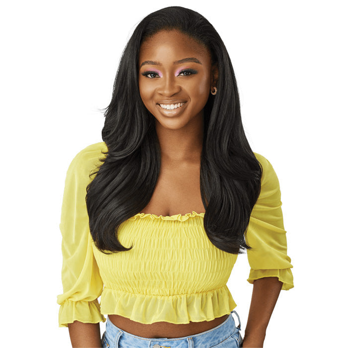 Outre Converti-Cap Delux Cap Half Wig - BLUSH & BLOOM 24"