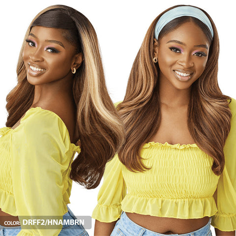 Outre Converti-Cap Delux Cap Half Wig - BLUSH & BLOOM 24"