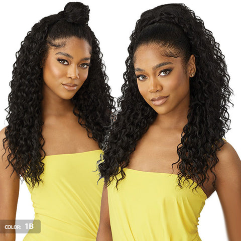 Outre Converti-Cap Wet and Wavy Half Wig - CURLY BLISS 24