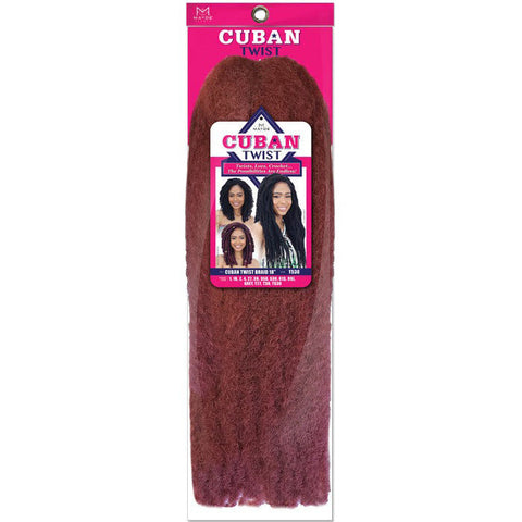 Mayde Pre-Stretched Crochet Braid - CUBAN TWIST 18"