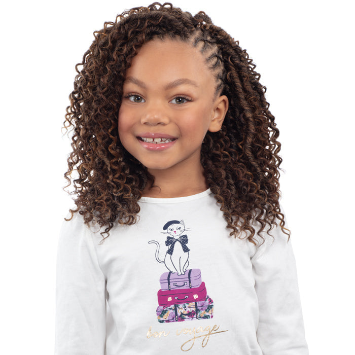 Freetress For Kids Pre-Looped Crochet Braids - WATER CURL BOHO LOCS 10"