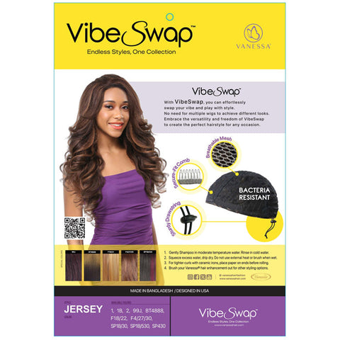Vanessa Vibe Swap Drawstring Half Wig - JERSEY