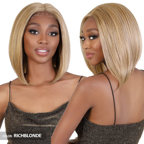 Motown Tress Glueless 360 Whole Lace HD Hand-Tied Lace Wig - WHLB.JAX - Human Hair Blend