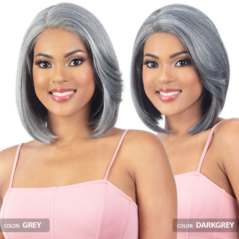 Mayde Mocha Glueless 100% Human Hair Blend 4.5" Deep Part HD Lace Front Wig - ICE