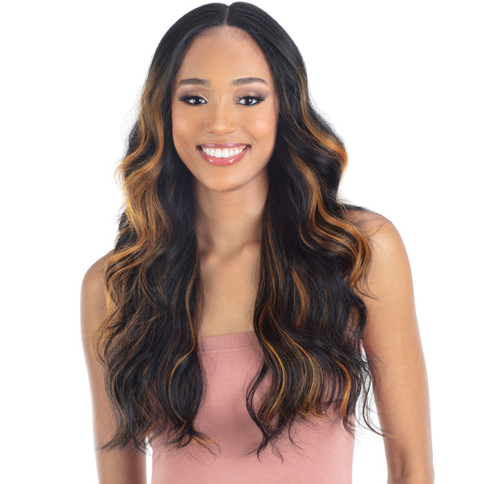 Mayde Mocha 100% Human Hair Blend HD Lace Front Wig - VANILLA