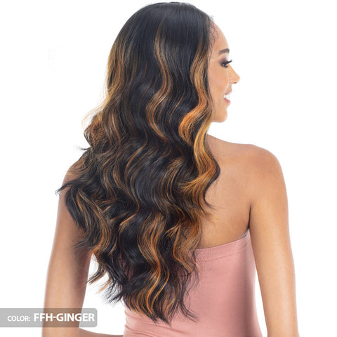 Mayde Mocha 100% Human Hair Blend HD Lace Front Wig - VANILLA