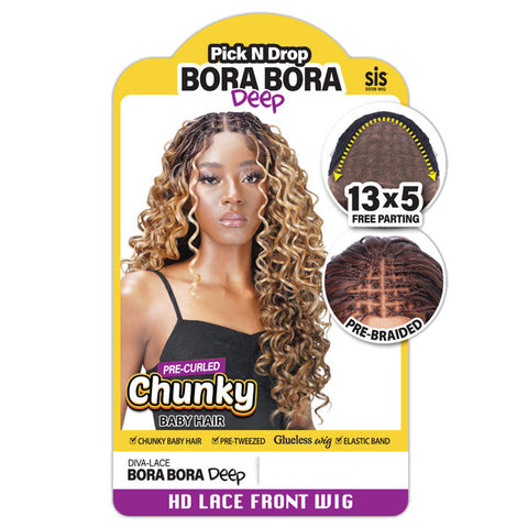 Zury Sis Pre-Braided Glueless 13x5 HD Lace Front Wig - Bora Bora Deep