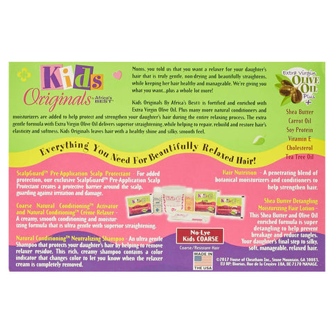 Africa's Best KIDS ORGANICS No-Lye Conditioning Relaxer System Kit (Regular/Coarse)