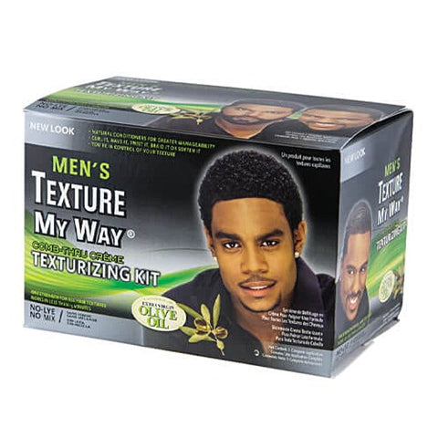 Africa's Best Men's Texture My Way Comb-Thru Creme Texturizing Kit