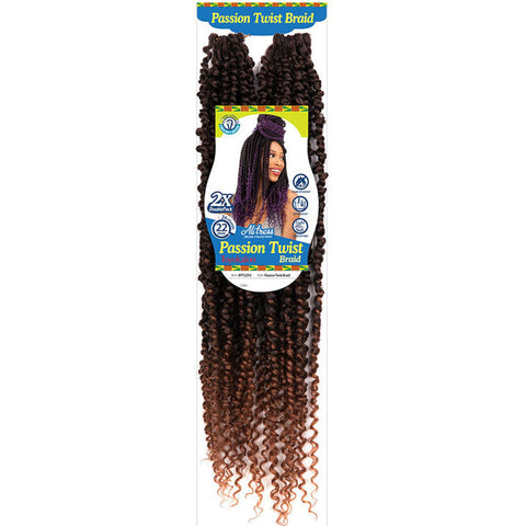 AliTress Pre-Looped Crochet Braids - PASSION TWIST 22" 2X