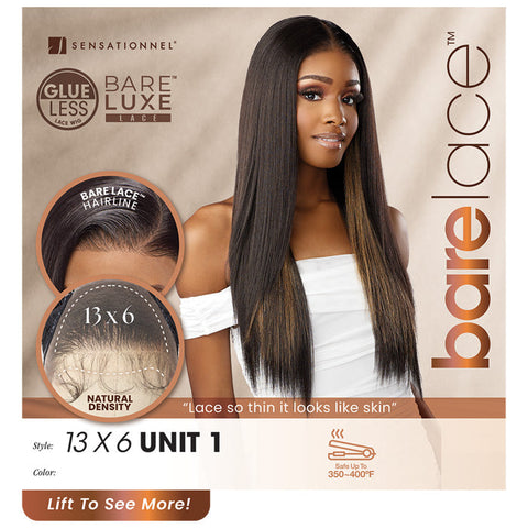 Sensationnel Bare Lace Glueless Extra Transparent Luxe 13X6 Lace Front Wig - 13X6 UNIT 1