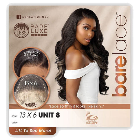 Sensationnel Bare Lace Glueless 13x6 Extra Transparent Luxe Lace Front Wig - 13x6 UNIT 8