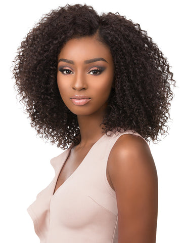 Sensationnel Bare & Natural 100% Unprocessed Brazilian Virgin Remy 4x4 Swiss Lace Front Wig BOHEMIAN