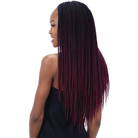 Mayde Beauty Pre-Looped Crochet Braid - 6X BOX BRAID (14-20 Inch)