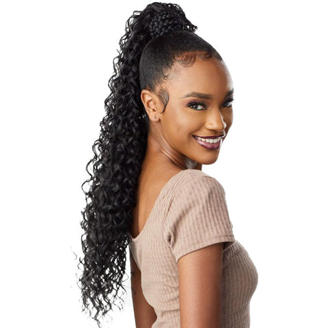 Sensationnel Synthetic Ponytail Instant Pony Wrap Braided Deep 28"