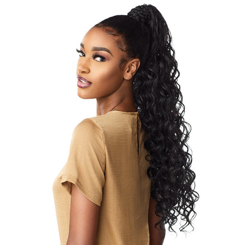 Sensationnel Synthetic Ponytail Instant Pony Wrap Braided Loose Deep 26"