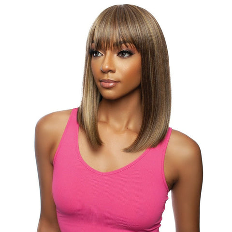 Mane Concept Brown Sugar Human Hair Blend Full Wig - RIHANNA BOB 02