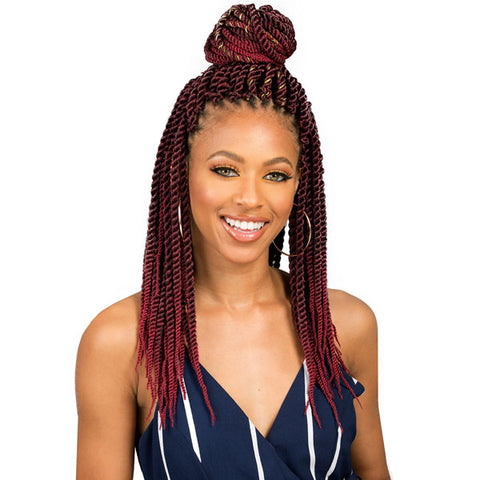 Bobbi Boss African Roots Bomba Pre-Looped Crochet Braids - SENEGAL TWIST 18/24"